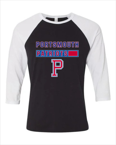 Portsmouth Patriots Mascot #7 Men's Baseball T-Shirt