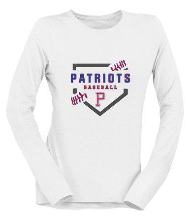Portsmouth Patriots Baseball #2 Women's Premium LS T-Shirt