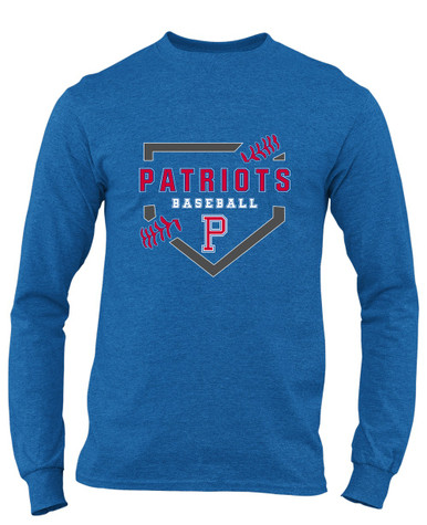 Portsmouth Patriots Baseball #2 Men's LS T-Shirt