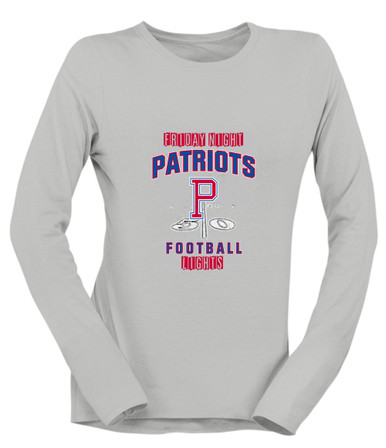 Portsmouth Patriots Football #6 Women's Premium LS T-Shirt
