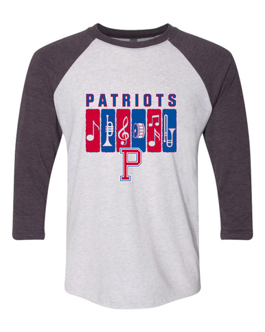 Portsmouth Patriots Band # 2 Women's Baseball T-Shirt