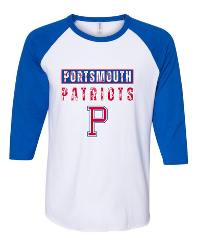 Portsmouth Patriots Mascot #9 Women's Baseball T-Shirt