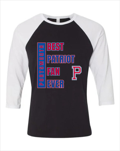 Portsmouth Patriots Best Patriot Fan Women's Baseball T-Shirt