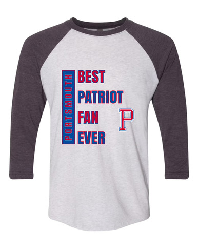 Portsmouth Patriots Best Patriot Fan Men's Baseball T-Shirt
