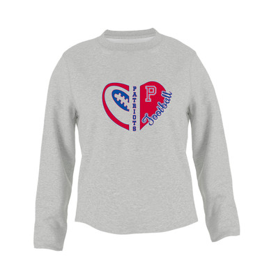 Portsmouth Patriots Heart Football Women's Sweatshirt