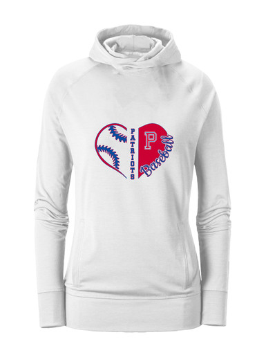 Portsmouth Patriots Heart Baseball Women's Hoodie