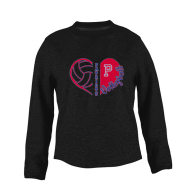 Portsmouth Patriots Heart Volleyball Women's Sweatshirt