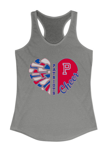 Portsmouth Patriots Heart Cheer Women's Tank Top