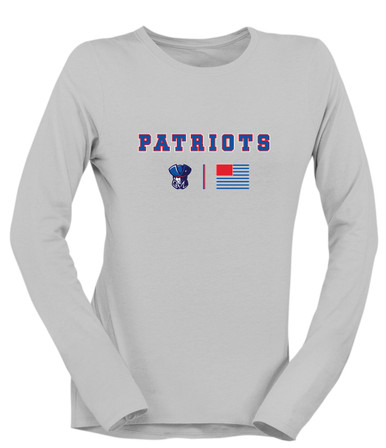 Southwest Patriots Team Colors Flag Women's LS T-Shirt