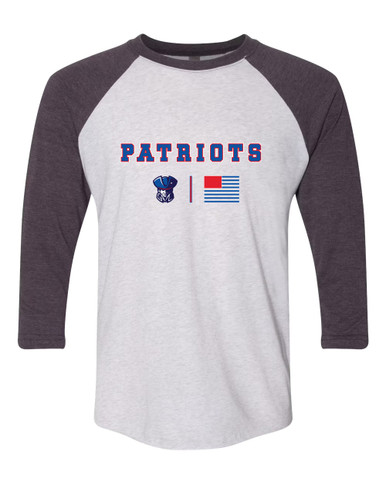 Southwest Patriots Team Colors Flag Men's Baseball T-Shirt