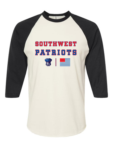 Southwest Patriots Spirit Flag Women's Baseball T-Shirt