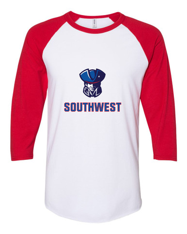 Southwest Patriots Mascot #2 Women's Baseball T-Shirt