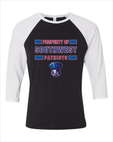 Southwest Patriots Property Of Women's Baseball T-Shirt