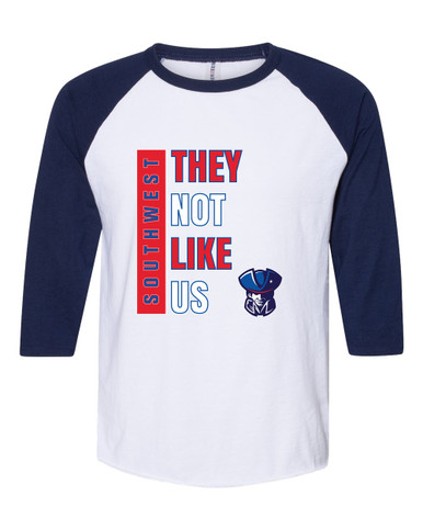 Southwest Patriots They Not Like Us #1 Men's Baseball T-Shirt
