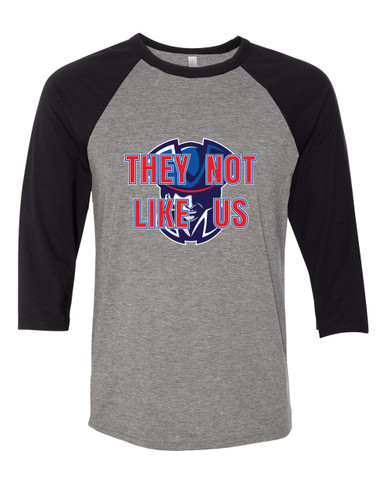 Southwest Patriots They Not Like Us #2 Women's Baseball T-Shirt