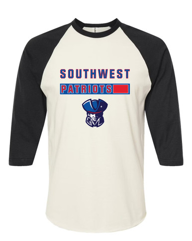 Southwest Patriots Mascot #7 Women's Baseball T-Shirt