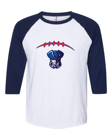 Southwest Patriots Football #2 Women's Baseball T-Shirt