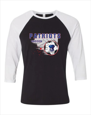 Southwest Patriots Soccer #2 Women's Baseball T-Shirt