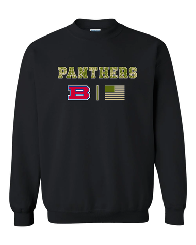 Bartlett Panthers Camo Flag Men's Sweatshirt