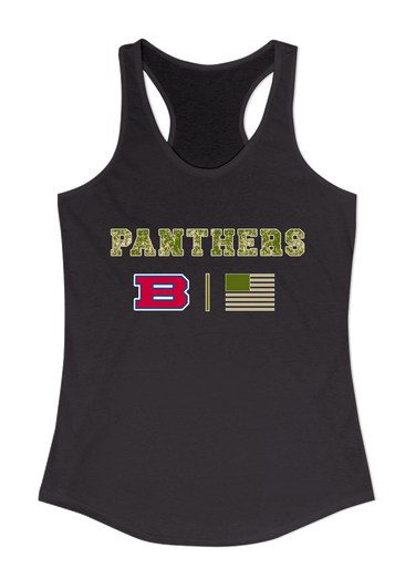Bartlett Panthers Camo Flag Women's Tank Top