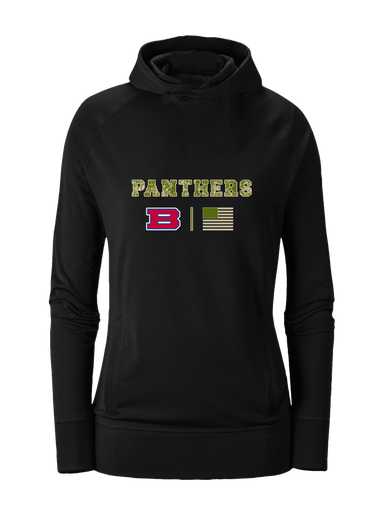 Bartlett Panthers Camo Flag Women's Hoodie