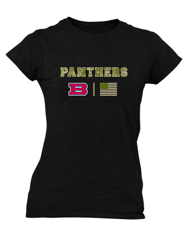 Bartlett Panthers Camo Flag Women's Premium SS T-Shirt