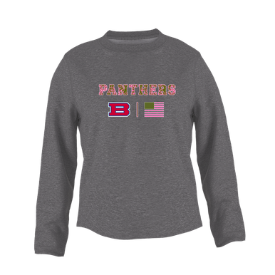 Bartlett Panthers Pink Camo Flag Women's Sweatshirt