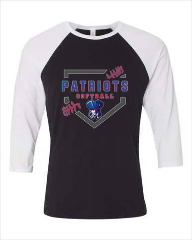 Southwest Patriots Softball #2 Women's Baseball T-Shirt