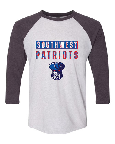 Southwest Patriots Mascot #9 Women's Baseball T-Shirt