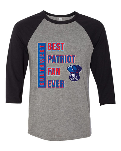 Southwest Patriots Best Patriot Fan Women's Baseball T-Shirt