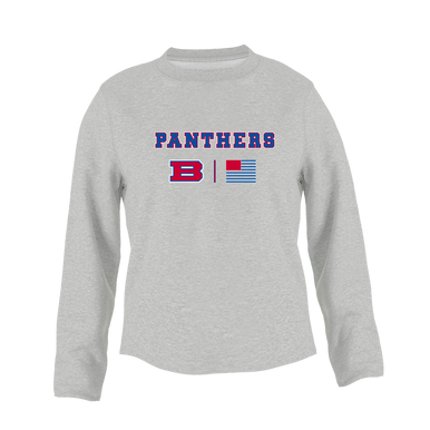 Bartlett Panthers Team Colors Flag Women's Sweatshirt