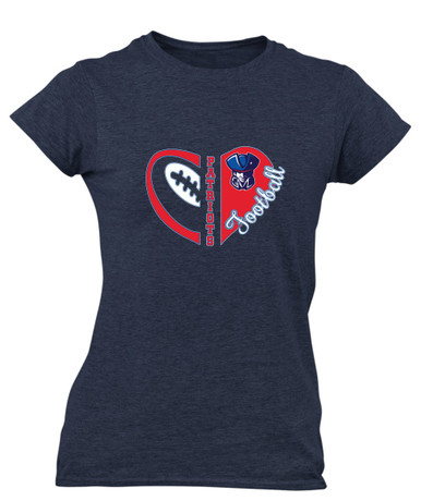 Southwest Patriots Heart Football Women's SS T-Shirt