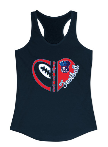 Southwest Patriots Heart Football Women's Tank Top