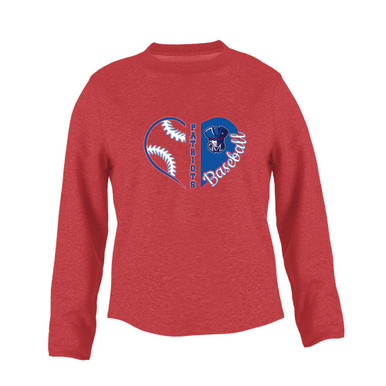 Southwest Patriots Heart Baseball Women's Sweatshirt
