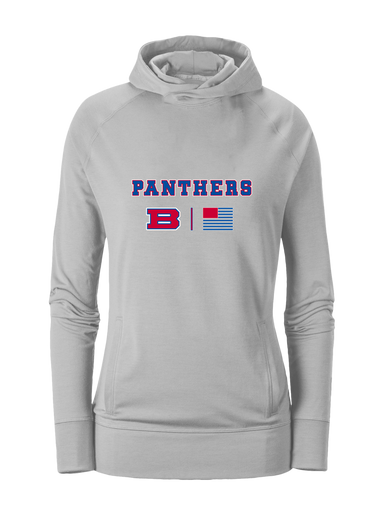 Bartlett Panthers Team Colors Flag Women's Hoodie