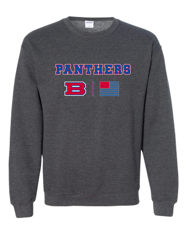 Bartlett Panthers Team Colors Flag Men's Sweatshirt