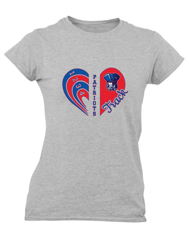 Southwest Patriots Heart Track Women's Premium SS T-Shirt