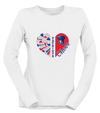 Southwest Patriots Heart Cheer Women's Premium LS T-Shirt