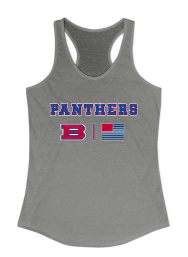 Bartlett Panthers Team Colors Flag Women's Tank Top
