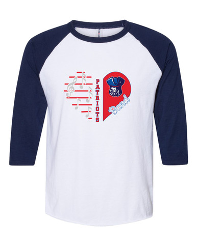 Southwest Patriots Heart Band Women's Baseball T-Shirt
