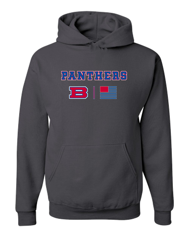 Bartlett Panthers Team Colors Flag Men's Premium Hoodie