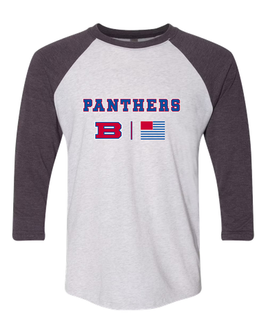 Bartlett Panthers Team Colors Flag Men's Baseball T-Shirt