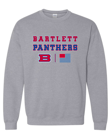 Bartlett Panthers Spirit Flag Men's Sweatshirt