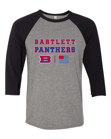 Bartlett Panthers Spirit Flag Men's Baseball T-Shirt