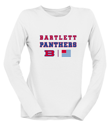 Bartlett Panthers Spirit Flag Women's Premium LS T-Shirt