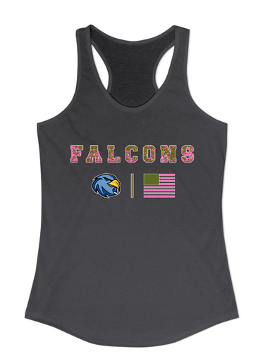 Prosser Falcons Pink Camo Flag Women's Tank Top