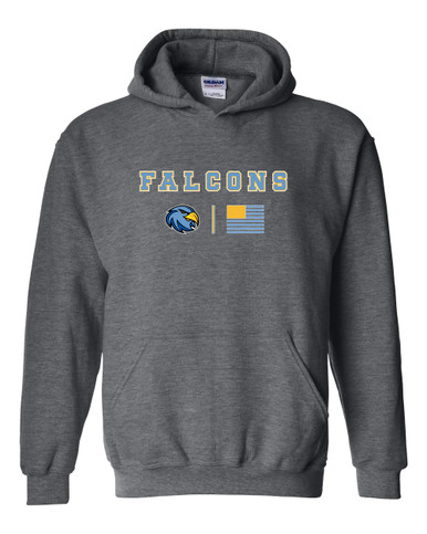 Prosser Falcons Team Colors Flag Men's Hoodie