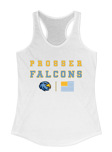 Prosser Falcons Spirit Flag Women's Tank Top