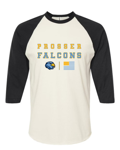 Prosser Falcons Spirit Flag Women's Baseball T-Shirt