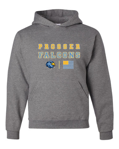 Prosser Falcons Spirit Flag Men's Premium Hoodie